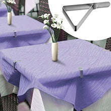 INHEMI 12 Pezzi Tovaglia Clip in Acciaio,Gadget Molla Fermatovaglia,Acciaio Inox Fermatovaglia Tavolo Panno Copertura Pinza per Outdoor Picnic Party , Argento(7.5 x 5.5 x 4.5cm)