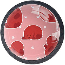 Cucciolo Coccolone Pomelli per Porta Set di 4 Pomelli per Mobili Manopole per Cassetti Cucina Armadio Vetro