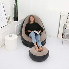 XIAMIMI Divano casa Pompa elettrica Gonfiabile Divano Letto Singolo Esterna Portatile Gonfiabile sofà Pigro casa,C