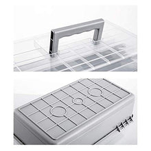 Medicine Cabinet 3 strati scatola portatile 34 X 18 17.5cm grigio