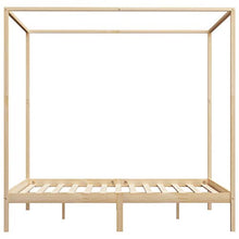 SKM Giroletto con Baldacchino 4 Cassetti in Legno di Pino 160x200cm