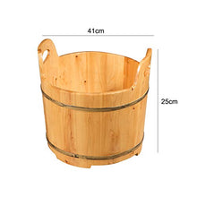 Legno Pediluvio per Vasca for I Piedi Bacino di Am Barilotto Del Pediluvio, Barilotto Di Legno Del Piede Del Solido, Pediluvio, Bacino Di Pedicure, Bacino Di Massaggio Del Piede, Famiglia, Hotel, 41 *