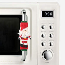 ETbotu - Set di 2 protezioni per forno a microonde, isolate termicamente per maniglia, decorazione natalizia
