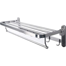 Portasciugamani pieghevole da 40 cm, montaggio a parete, per bagno, cucina, in acciaio inox