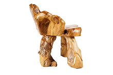 Windalf Spettacolare Panchina con gufo LIZY, 102 cm, rustica, piccola panca in legno di radice