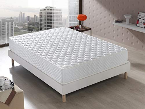 Materasso Senator 140x190x20 cm. Viscoelastico(Memory Foam), Accoglienza morbida y comoda, Durezza Media, Qualitá prosossionale di Hotel, Altezza 20cm +/-3. Si consega arrotolato e sottovuoto.
