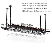 Wine Rack Wine Glass Rack聽,聽Sospensione Cremagliera Creativa Del Vino聽,聽Upside Telaio Bicchiere Di Vino Rosso Gi霉 Ferro聽,聽Titolare Della Famiglia Della Barra Della Tazza Del Vino Calici Rack (Colore: