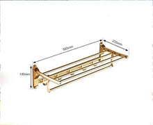 GJJSZ Scaffale per Bagno in Stile Europeo per Bagno in Alluminio Scaffale per Bagno Scaffale per Asciugamani Scaffale per Bagno a Sospensione per Hardware
