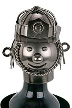 BRUBAKER Portabottiglie per Vino - Idraulico - Decorazione in Metallo - Portabottiglie con Biglietto d'Auguri - Regalo del Vino