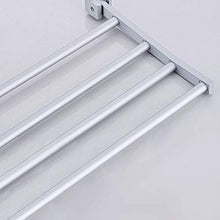 Starall Space - Portasciugamani pieghevole in alluminio, con 5 ganci, pieghevole, per cucina, bagno, 40/50/60 cm