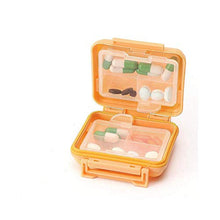 BGSFF Scomparti Portapillole Organizer Paglia di Grano Resistente a Gocce e Graffi Organizer settimanale per Pillole di Grande capacità Doppio Grande Rosa