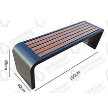 outdoor product Panca Lounge Balcone terrazza all'aperto, Panca Decorativa retrò Impermeabile e antiruggine per Cortile, Sgabello per Il Tempo Libero con braccioli e Schienale, Facile da Montare