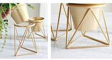 ShiSyan. Metallo Impianto Allestimento Stand casa Materiali Flower Pot Cerimonia Nuziale del Supporto Venue Decorazione Floreale Rack Stand Oro Plant (Dimensioni: 12,5 × 25 × 14 Centimetri)