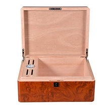 NIHAOA Accessori del Sigaro Corrosione Premium Cigar Humidor - con Deluxe Anteriore Montato igrometro Buon apporto di umidità