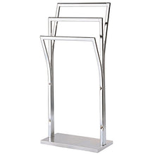 MSV MS551 – Porta asciugamani, 3 livelli, Acciaio Cromato, 41 x 18,5 x 87 cm, Argento