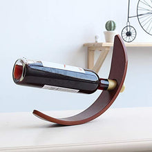 Buy and buy at Brandon Creative Wooden Semi-Circle Wine Rack Gravity Wine Rack Decoration Oblique Insert Restaurant Wine Cabinet Decoration Home Display StandDarkA
