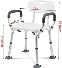 Bath Chair Bagno anziana con Schienale Anziani Bagno for disabili Sgabello Antiscivolo Donna Incinta Bathing Chair Sicurezza