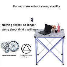 CHHD Scrivanie per Computer di casa Tavolo per Computer Tavolo Pieghevole in Alluminio Tavolo Pieghevole Portatile per Esterni Sedie nic Table Tavolo da Barbecue per Tour a Guida autono