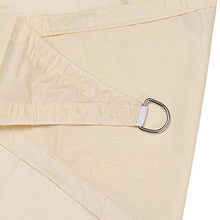 DDLL Tenda a Vela da Giardino, Tenda a Vela Triangolare con Kit di Fissaggio per impieghi gravosi, 3 Corde, Tende da Sole Impermeabili, Anti-UV, da Esterno,Beige,4.5 x 4.5 x 4.5m