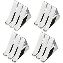 Clip 12pcs Tovaglia in Acciaio Inox Triangolare Tovaglia Copertura Holder Tabella Morsetti Clip Regolabili per La Festa di Picnic