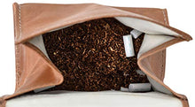 Portatabacco Gusti Leder studio “Lutz” porta sigarette cartine accendino vera pelle vintage classico naturale marrone chiaro 2T17-22-5