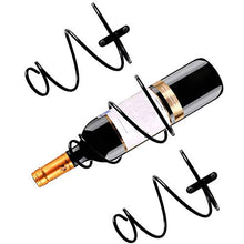 3 Portabottiglie in Ferro da Parete, Espositore per Bottiglie di Vino a Spirale, Espositore per Bottiglie di Vino, per Bar, Ristoranti, Feste, Decorazioni per la Casa
