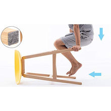 WGEMXC Sedia, Sedia da Ufficio in Casa, Sgabello Sgabelli Alti in Materiale Pp in Legno Massello, Poltrone da Bar, Sgabelli da Bar per la Casa, Gambe Degli Sgabelli Color Legno,Nero,H65Cm