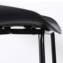 XuQinQin Sgabello da Bar Semplice Nordico Sgabello da Bar in plastica con Schienale Alto Stringen Home Cucina Bar sgabelli con poggiapiedi Pub Sedia sgabelli da Bar (Size : 75)