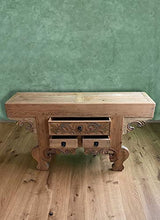 Asien Lifestyle - Cassettiera asiatica in legno d'ulmine (42 x 160 x 88 cm)