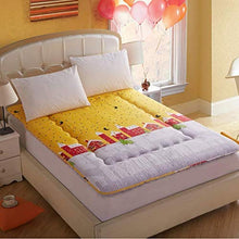 TUTUMAO Materasso Futon Tatami Spessore della Fibra di Poliestere Traspirante Topper, Trapuntato Morbido Futon Materassi Tatami Sleeping Pad Pieghevole Dormitorio Pulizia