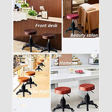 Poltrone Nubao Parrucchiere taglio Sgabello con ruote, regolabile Salon Sgabello con seduta in pelle sintetica nera, Altezza regolabile 45-59 cm, peso 160 Kg supportati, Pedicure Stoolfor salone di be