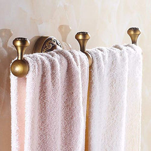 MBYW Portasciugamani Moderno Minimalista Portasciugamani Elegante per Il Bagno di Moda Antico Bagno portasciugamani da Bagno portasciugamani in Rame Bronzo Singolo palo Bagno Ciondolo