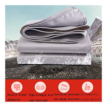 XWZH Telone Impermeabile Ispessita Telo Impermeabile Protezione Solare Usato for Courtyard Lawn Balcone Truck Picnic (Color : Gray, Size : 3x3m)