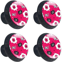 Donne Bocca OMG Love Cloud Red Pomelli per Porta Set di 4 Pomelli per Mobili Manopole per Cassetti Cucina Armadio Vetro