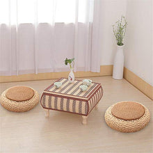 Cuscino per Sedia Fatto a Mano Pouf Rotondo, Ottomana Sgabello Tatami, per casa, Patio, Balcone