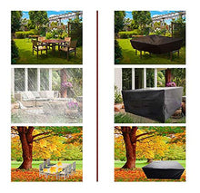LJWLZFVT Copertura per Tavolo da Giardino Copertura per Mobili da Giardino Resistente Strappo Impermeabile 210D Copertura Impermeabile per mobili da Giardino-Nero 160x130x90cm
