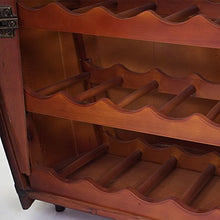 Mendler Portabottiglie a Forma di Botte HWC-T877 Legno di eucalipto 52x52x85cm per 23 Bottiglie