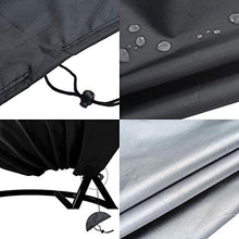 RASHION Copri Sedia per Appendere Le Uova nel Patio - Copri Sedia per Altalena da Giardino Impermeabile con Cerniera, 190x115 cm / 74,8"x45,3 (Gray)