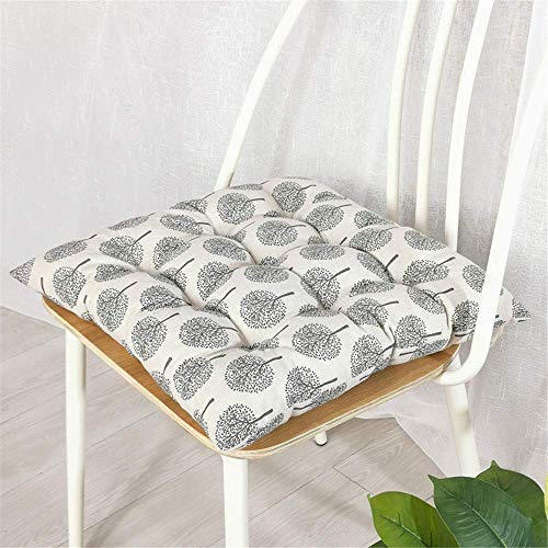 Pillowcase 2 Confezioni di Cuscini Quadrati per sedie, Cuscini Antiscivolo, Cuscini per sedie in Cotone e Lino, Cuscini Decorativi, per Uso Domestico in Giardino (# 7,45 * 45 cm)