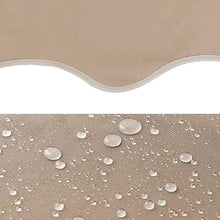 MVPower Tenda da Sole 350 x 120 x 200-300cm Parasole Avvolgibile a Barra Quadra con Gambe, Regolabile in Altezza, per Esterno, Giardino, Balcone Terrazza, Beige