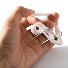 Ainstsk - 4 mollette per tovaglia, con molla, in plastica, per casa, giardino, feste, picnic, matrimonio, cucina, 6 x 5,3 cm, colore: bianco, 4 pezzi