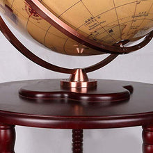 DFBGL Globo Grande mappamondo educativo con Base in Legno Portabottiglie per Vino Portabottiglie in Stile retrò Armadio per Bevande Portabottiglie per Vino Organizzatore Decorativo Antic