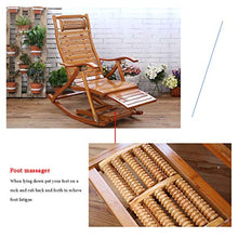 WUTONG Poltroncina Lazy Poltrona Relax in Legno a Dondolo Comoda e Morbida Impiego Morbido e Resistente Cinghia portante Collegamento Solido di bambù