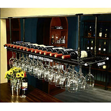 WLABCD Bar Portabomestico per Vino Ristorante Portabottiglia per Vino a Muro, Supporto per Vino Appeso, Porta in Vetro per Vino, Europeo Sottosopra a Domicilio Bar da Barboncino Del Bicchiere Del Vin