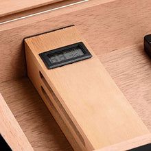 Cigar Box, Cigar Box Cigar Humidor Legno di Cedro Cigar Box Cigar Box portasigarette può Tenere 75 Nero Alta qualità (Size : 33x23x10cm)