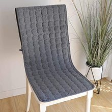 6 PZ Color Solid Color Pranzo Cuscini Cuscini, Cuscinetti a sedile lunghe Panca per interni Panca da banco antiscivolo Cuscini per sedia a dondolo antiscivolo con cravatte grigio scuro 40x130 cm (16x5