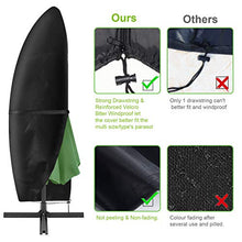 YuYo Coperture per Ombrelloni Giardino, 2-4 m Grande Copertura per Ombrellone Sbalzo Impermeabile Copertura Ombrellone Decentrato, Resistente Nero Copertura Ombrellone, 280 x 30 x 80/46 cm