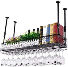 GAXQFEI Cucina Vino Glass Stoccaio Stack Appende Vino Graspale, Posteria Postruccio Sotto Cabinet, Scaffale, Scaffale, Contatore da Bar Cucina Soffitto per Soffitto in Metallo Portabicchieri, Regola