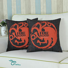 CaliTime Copricuscini e federe Game of Thrones Case Badge Cuscino Copertine Gettare Cuscino Casi protettore Conchiglie per Divano Divano Camera da Letto Casa Natale Arredamento