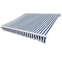 Estink - Telo per tenda da sole impermeabile, anti-UV, 3 x 2,5 m, colore: Blu e Bianco